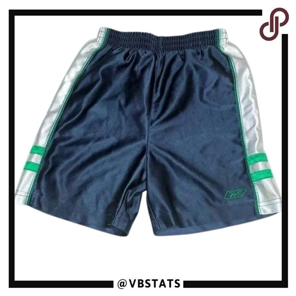 ‎3T Reebok Navy-Green-White Athletic Shorts